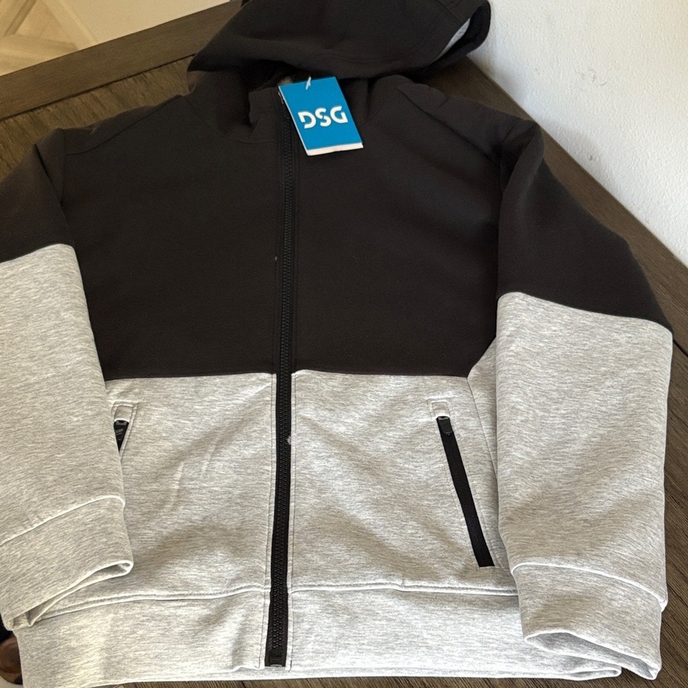 NWT [DSG] Two-Tone Hooded Full-Zip Sport Fleece Sherpa Jackets Kids Sz M (10/12) - Picture 3 of 12